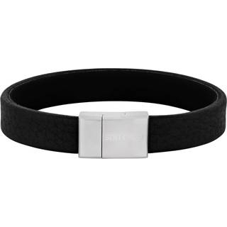 SON OF NOA - Armbånd til mænd i sort kalveskind - 21 cm