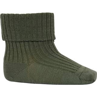 Baby Ankel Strømper I Merino Uld Med Ombuk