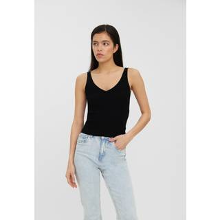 Vero Moda - Sort - Vmglory Sl Rib Top Ga Noos - Large