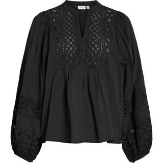 VILA dame bluse VIDULLI - Black Beauty - 34