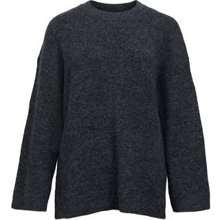 OBJECT - Grå - Objdiana Lo L/S Knit Pullover Noos - S/M