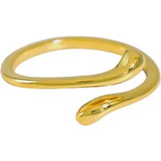 MerlePerle - Snake Ring i forgyldt sølv - One size