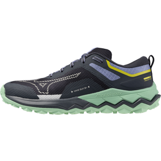 Mizuno Wave Ibuki 4 Trail Running Shoe Women - Dark Blue, Mint, Size 7.5 - dark_blue