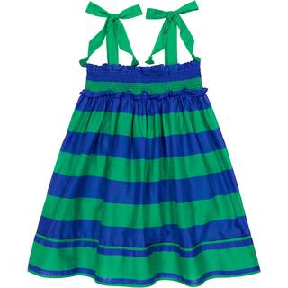 Zimmermann Kids Tiggy tiered cotton dress - blue - Y 4