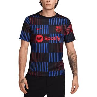 FC Barcelona Academy Pro Away Nike opvarmningstrøje til fodbold med korte ærmer til mænd - sort - XS