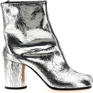 Maison Margiela Tabi metallic leather ankle boot - silver - EU 36.5