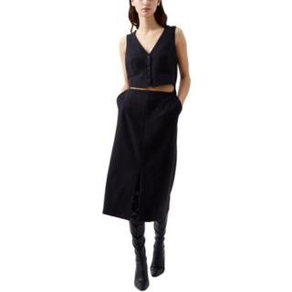 French Connection French Connection Black Twill Gemma Waistcoat Dress