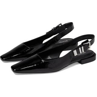 MK Darrington Crackled Patent Leather Flat - Black - Michael Kors - EU 38