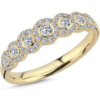 Dutchess - Diamant ring i 14 kt guld med i alt 0,57 ct.
