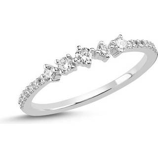 NURAN - Noelle ring i 14kt. hvidguld m. 0,21ct. W/SI