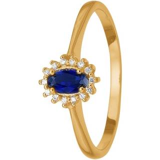 Aagaard - 8 kt. guld ring med blå safir