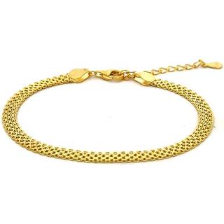 MerlePerle - Luna armbånd i forgyldt sølv m malakit og perler**