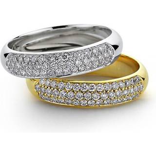 Beauté diamantring i 14kt hvidguld med i alt 0,46ct