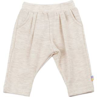 Bukser i cremefarvet 100% merino uld