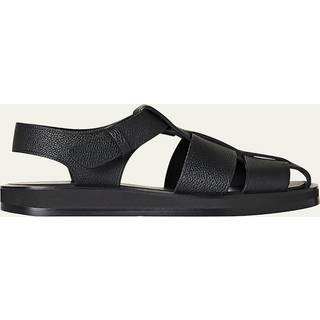The Row Fisherman leather sandals - black - EU 40.5