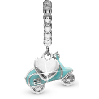 Christina Jewelry Dolce Vita Scooter sølvcharm til læderarmbånd på 6 mm