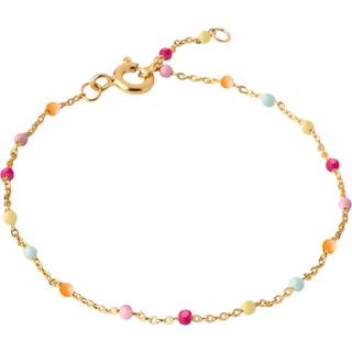 Enamel - Lola RAINBOW armbånd  i forgyldt sølv