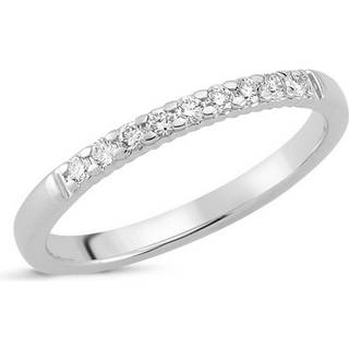 Lucca alliancering 14kt. hvidguld m. 9 brillanter på i alt 0,15ct.
