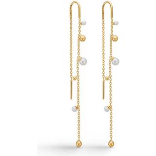 Mads Z - Bubbles n' Pearls øreringe i 14 kt guld