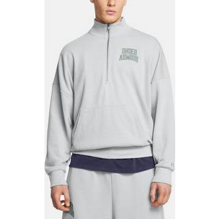 Sweatshirt Under Armour UA Icon HWT Terry OS 1/2 Zip-GRY 1386550-011 Størrelse M