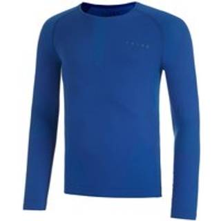 Falke Herren Longsleeve blau Mikrofaser/Funktion unifarben