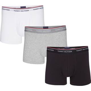 Tommy Hilfiger Boxershorts trunk 3-pak - Sort / Grå / Hvid - Str. XXL - Modish.dk