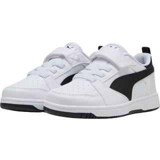 Puma Rebound V6 Lo Kids&#39; Sneakers, White, Size 30, Shoes - Black - 30