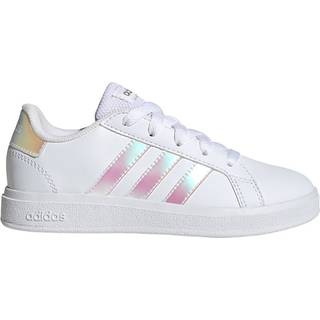 Grand Court Lifestyle Lace Tennis sko - Cloud White / Iridescent / Cloud White - 31 1/2