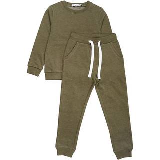 Minymo Børne Sweatsæt - Dark Olive - 140