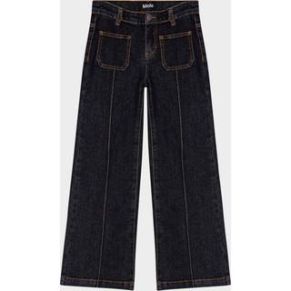 Molo Adina Jeans Raw Blue 152 cm  Marineblå  152 cm  kvinde
