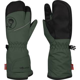 Trollkids Kid's Troll 3 Finger Glove Handsker Børn størrelse 4,5 - 7-8 Years farve grøn