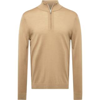 Selected Tray LS Merino Knit Half Zip Kelp