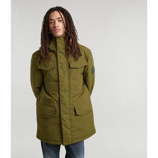 G-Startil mænd. D25381-D419-C744 Vodan polstret parka grøn (S), Casual, Polyester, Bæredygtig
