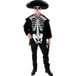 Skelett Kostüm Poncho