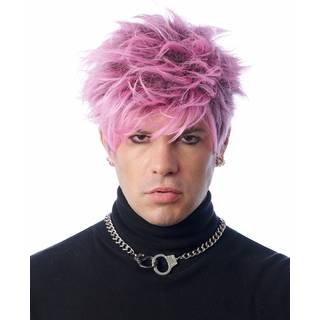Pinke Rocker Perücke