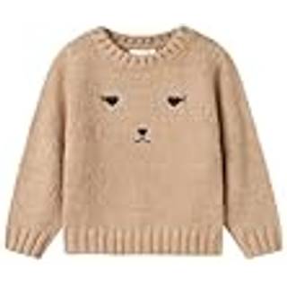 NAME IT Striktrøje Obibi Oxford Tan