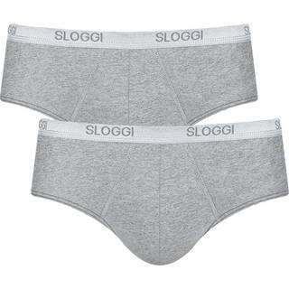 Sloggi 2-pak For Men Basic Midis - Grey - X-Large