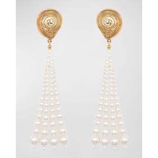 Jennifer Behr Marcelline faux pearl drop earrings - gold - One Size