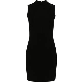 MK Stretch Viscose Mock Neck Dress - Black - Michael Kors
