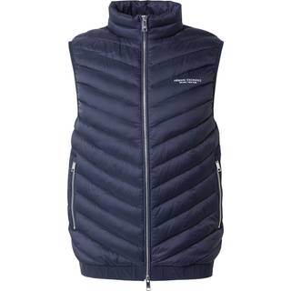 Armani Exchangetil mænd. 8NZQ52ZNW3Z5578 Piuminio-vest navy (L), Casual, Polyester, Blå