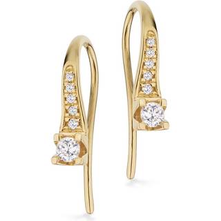 Kleopatra Queen diamant øreringe i 14 kt guld m. 0,20ct