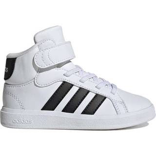 Grand Court Mid Kids sko - Cloud White / Core Black / Cloud White - 38
