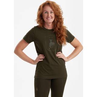 Deerhunter - Lady T-shirt Med Logo Fallen Leaf dame 46 Ribejagtogfikseri.dk