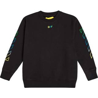 Off-White Kids Arrow Rainbow jersey sweatshirt - black - Y 10