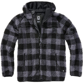 Brandit Teddyfleece Worker Jacket Black/Grey XL
