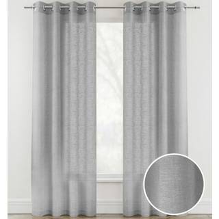 Enhanced Living Enhanced Living Silver Crete Voile Panels