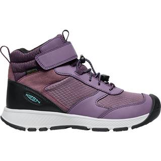 Keen Big Kids' Skua Waterproof Boot Black Plum-plum Perfect, 32/33