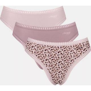 Sloggi 3-pak GO Crush High Leg Briefs - Sand/pink - Medium * Kampagne *