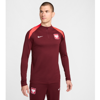 Polen Strike Nike Dri-FIT-fodboldtræningstrøje til mænd - rød