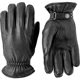 Hestra Burensvik Deerskin Wool Pile Glove Black